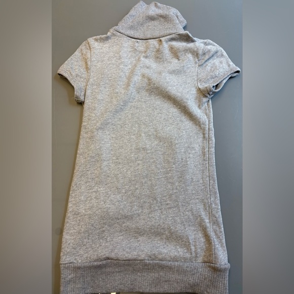 Zara Gray cap sleeve turtleneck cotton cozy knit sweater top women's size Small - Picture 5 of 7